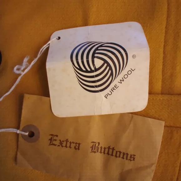 NWT Plymouth Mustard Yellow Womens Blazer Jacket Pure Wool Looks S Officwear - Picture 8 of 9